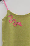 YANYAN KNITS strappy mini dress YYK-YYW24-0731-LV green